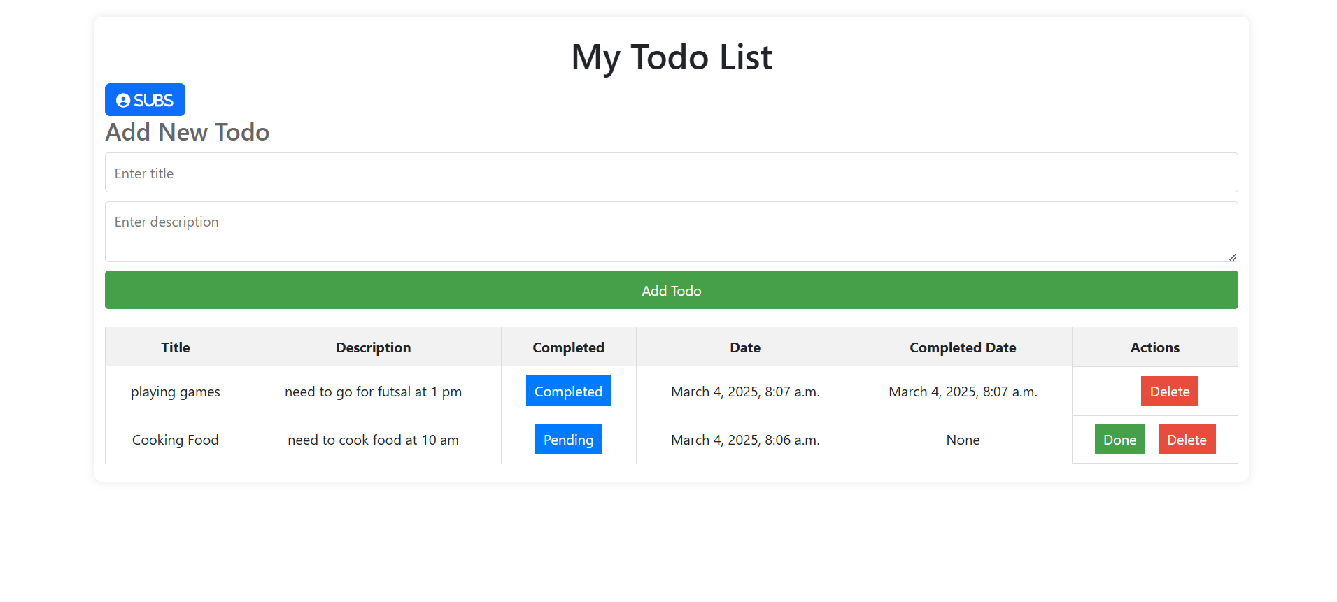 Django Todo App - Task management with Python/Django